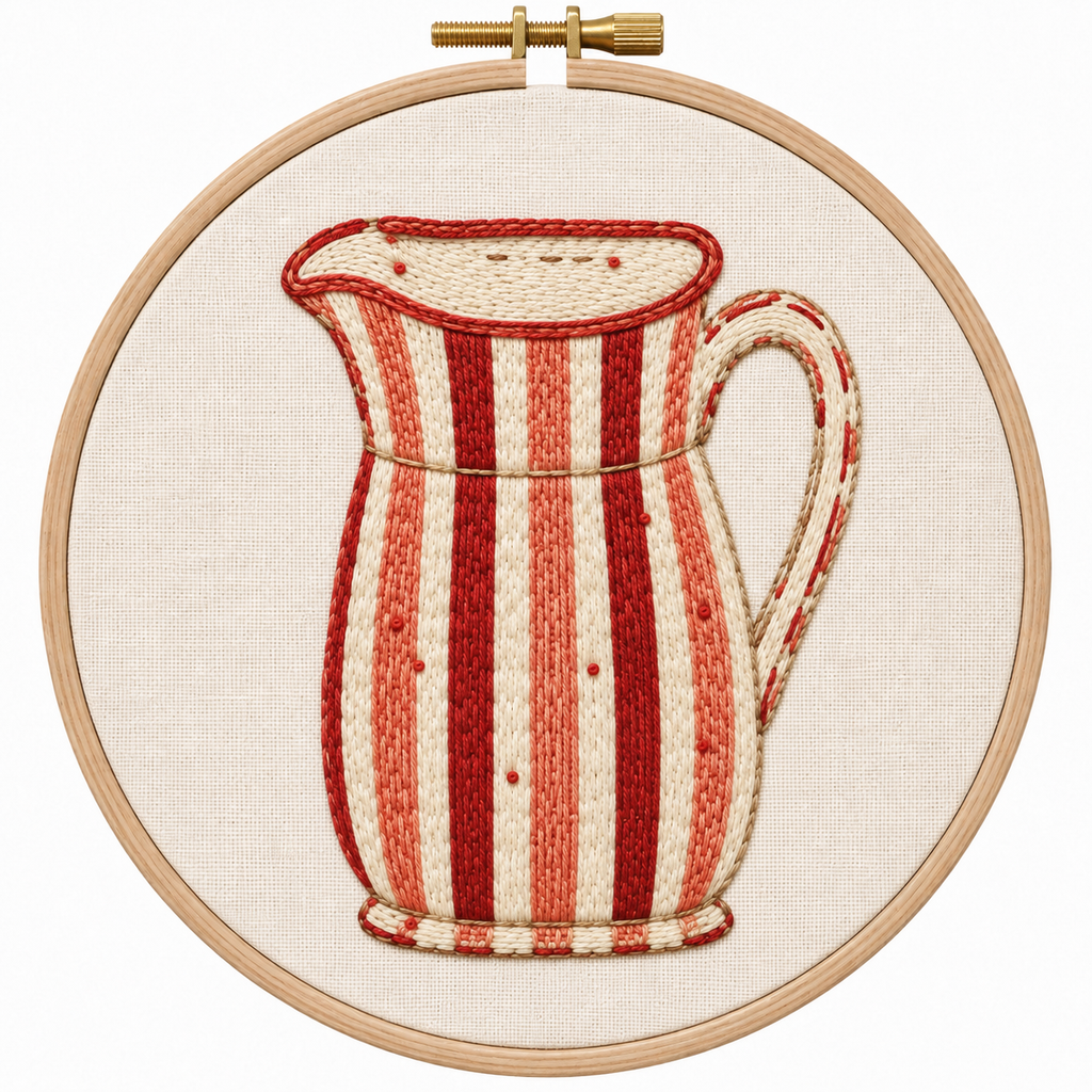 Striped Pitcher